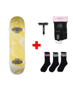 PACK SKATEBOARD IMPALA COSMOS AMARILLO 8,5''
