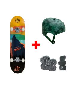PACK SKATEBOARD INICIACIÓN FIRCE WOLF