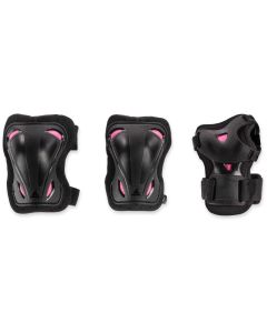 PROTECTIOVE PACK ROLLERBLADE SKATE GEAR W BLACK-RASPBERRY