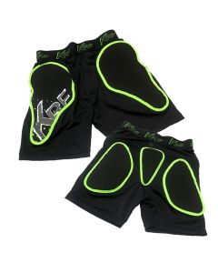KRF BLACK-GREEN PROTECTIVE SHORTS