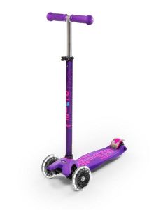 PATINETE MAXI MICRO DELUXE LILA LED