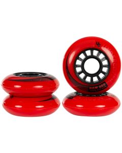 UNDERCOVER RAW 72MM 85A RED BULLET WHEELS (4 PACK)