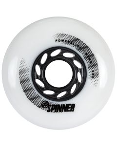 RUEDAS SPINNER 80MM 88A BLANCO MATTE (PACK 4)