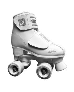 QUAD KRF ROLLER SCHOOL PPH VELCRO WHITE