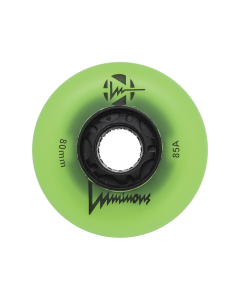 RUEDA LED LUMINOUS 76MM 85A VERDE GLOW (UNIDAD)