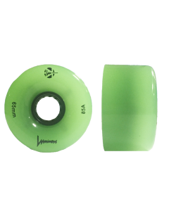 RUEDA LONGBOARD LUMINOUS LED 65MMX37MM 85A VERDE GLOW (UNIDAD)