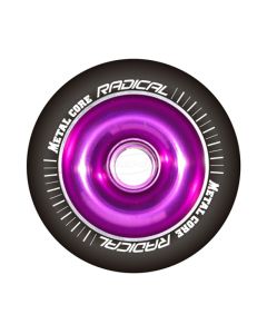 RUEDA METAL CORE NEGRO-VIOLETA 100MM