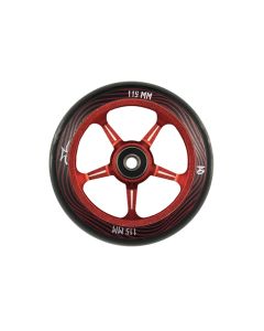 RUEDA PATINETE AO PENTACLE 115MM ROJA (UNIDAD)