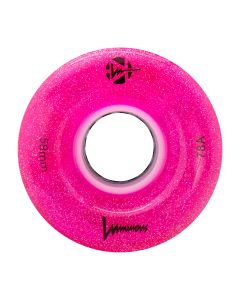 RUEDA QUAD LED LUMINOUS 58MMX32MM 78A GLITTER PINK (UNIDAD)