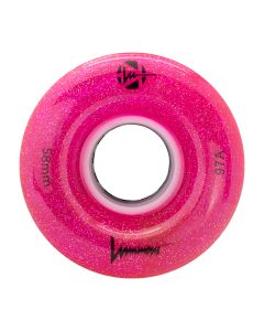 RUEDA QUAD LED LUMINOUS 58MMX32MM 97A GLITTER PINK (UNIDAD)