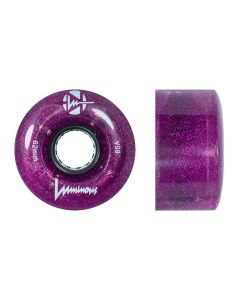 QUAD LED LUMINOUS 62MM 85A PURPLE HAZE WHEEL (UNIT)
