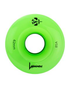 LUMINOUS 62MMX34MM 85A SIXTIES 6LED GREEN APPLE GLOW QUAD LED WHEEL (UNIT)