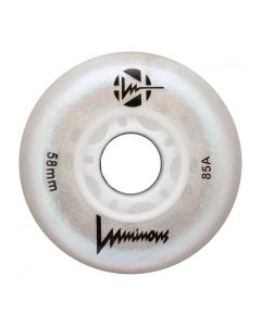 RUEDA QUAD LUMINOUS WHITE PEARL 58MM 85A (UNIDAD)