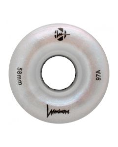 RUEDA QUAD LUMINOUS WHITE PEARL 58MM 97A (UNIDAD)