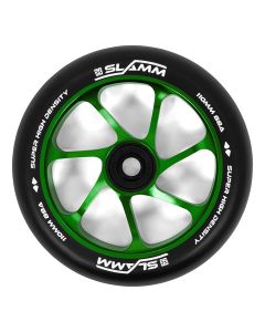 RUEDA SCOOTER SLAMM TEAM WHEEL 110MM NEGRO-VERDE (UNIDAD)
