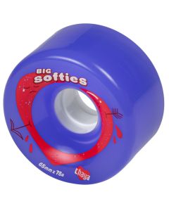 CHAYA BIG SOFTIES 65MM*37MM 78A CLEAR PURPLE WHEELS (4 PACK)