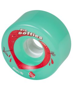 CHAYA BIG SOFTIES 65MM*37MM 78A CLEAR TEAL WHEELS (4 PACK)