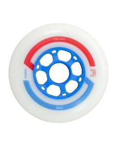 RUEDAS FR SLIDERS 100MM 90A BLANCO-AZUL (PACK 6)