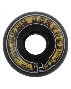 RUEDAS GROUND CONTROL CM BULLET 60MM 90A NEGRO (PACK 4)