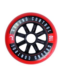 RUEDAS GROUND CONTROL ROJO-NEGRO 110MM 85A (PACK 3)
