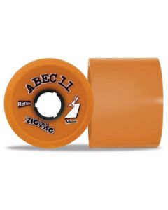 RUEDAS LONGBOARD ABEC11 ZIGZAG REFLEX 66MM 86A NARANJA (PACK 4)