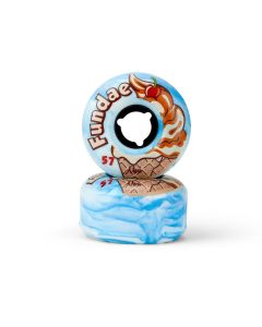 MOXI FUNDAE 57MM 92A BDAYCAKE WHEELS BLUE (4 PACK)