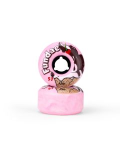 MOXI FUNDAE 57MM 92A BUBBLGUM WHEELS PINK (4 PACK)