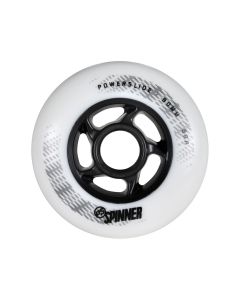 POWERSLIDE SPINNER 90MM 88A WHITE WHEELS (4 PACK)