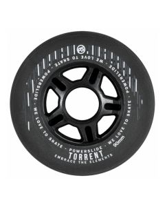 RUEDAS POWERSLIDE TORRENT RAIN 90MM 84A NEGRA (PACK 4)