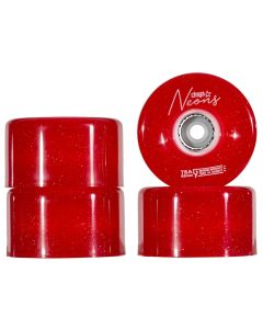 RUEDAS QUAD CHAYA LED NEON RED 65MMX38MM 78A (PACK 4)