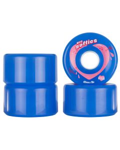 RUEDAS QUAD CHAYA OUTDOOR BIG SOFTIES AZUL TRANSPARENTE 65MM 78A (PACK 4)