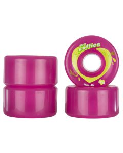 RUEDAS QUAD CHAYA OUTDOOR BIG SOFTIES ROSA TRANSPARENTE 65MM 78A (PACK 4)