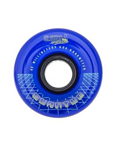 RUEDAS QUAD CLOUDS URETHANE QUANTUM OUTDOOR 62MM 80A TRANSPARENTE AZUL (PACK 4)