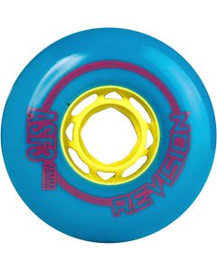 REVISION ASPHALT PRO 76MM 90A NAVY-YELLOW WHEELS (4 PACK)