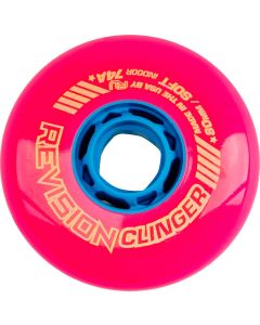 REVISION CLINGER INDOOR 80MM 74A PINK-BLUE WHEELS (4 PACK)