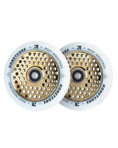 RUEDAS SCOOTER ROOT HONEYCORE 110MM WHITE-ORO (PACK 2)