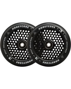 RUEDAS SCOOTER ROOT HONEYCORE 120MM NEGRO-NEGRO (PACK 2)