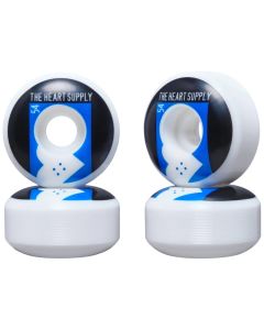 RUEDAS SKATE HEART SUPPLY EVEN 54MM 99A AZUL (PACK 4)
