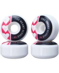 RUEDAS SKATE HEART SUPPLY SQUAD 53MM 99A ROJO (PACK 4)
