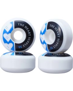 HEART SUPPLY SQUAD 55MM 99A BLUE SKATE WHEELS (4 PACK)