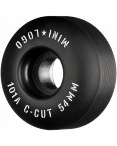 MINILOGO C-CUT 2 54MM 101A BLACK SKATE WHEELS (4 PACK)