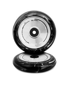 RUEDAS SLAMM SWIRL HOLLOW CORE 110MM 88A NEGRO-BLANCO (PACK 2)