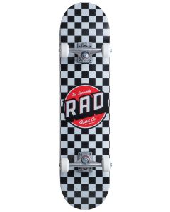 SKATEBOARD RAD CHECKERS NEGRO 8’’