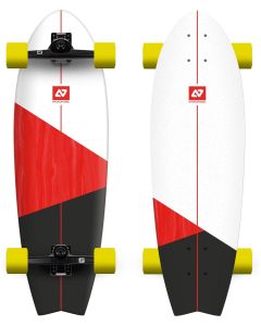 HYDROPONIC FISH VORTEX BLACK-RED 31,5’’ SURFSKATE
