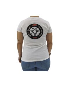 CAMISETA INERCIA TEAM PRO WHEEL MUJER BLANCA