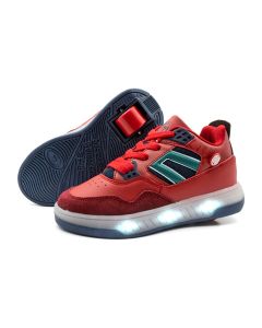 BREEZY ROLLERS LIGHT BEAM RED SHOES WITH WHEELS