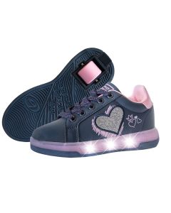 BREEZY ROLLERS LIGHT HEART PURPLE SHOES WITH WHEELS