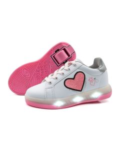 ZAPATILLAS CON RUEDAS BREEZY ROLLERS LIGHT HEART ROSA