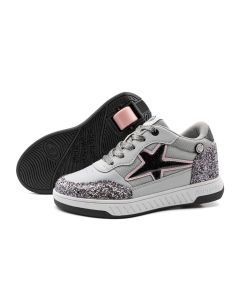 BREEZY ROLLERS SPARKLE PLATA-GREY 2231411 SHOES WITH WHEELS