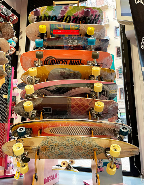 Surfskates en la tienda Inercia